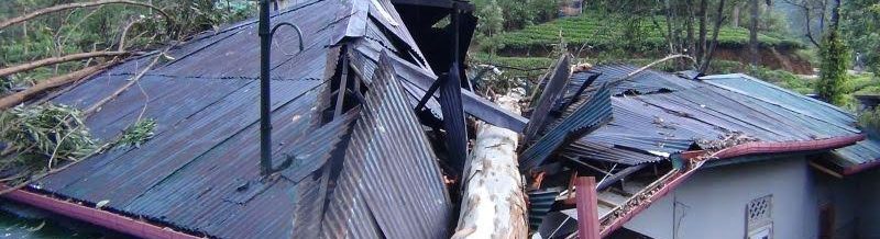 லிந்துலை மெராயாவில் மினி சூறாவளி